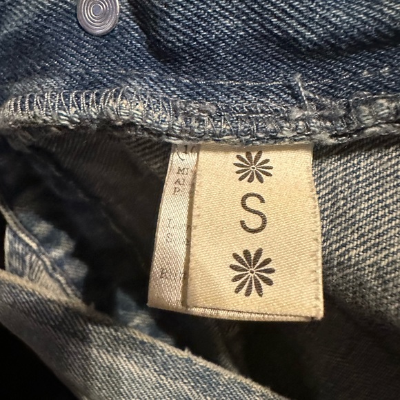 Mumu Blue Women's Straight Leg Distressed Overalls - Picture 6 of 6